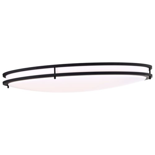 Main product image of Glamour LED 32" Flush Mount Fixture Oval Shape Black Finish CCT Selectable 3K/4K/5K