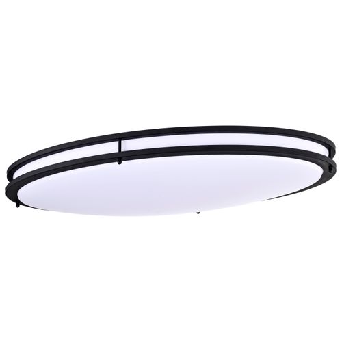 Main product image of Glamour LED 32" Flush Mount Fixture Oval Shape Black Finish CCT Selectable 3K/4K/5K