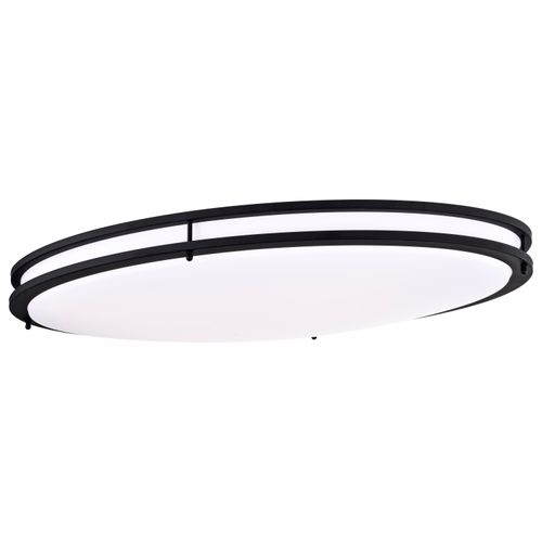 Main product image of Glamour LED 32" Flush Mount Fixture Oval Shape Black Finish CCT Selectable 3K/4K/5K