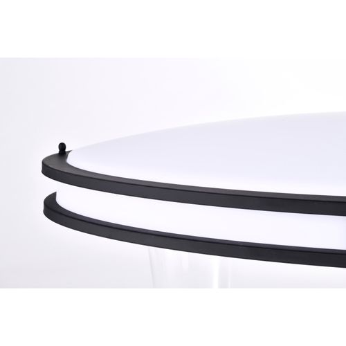 Main product image of Glamour LED 32" Flush Mount Fixture Oval Shape Black Finish CCT Selectable 3K/4K/5K