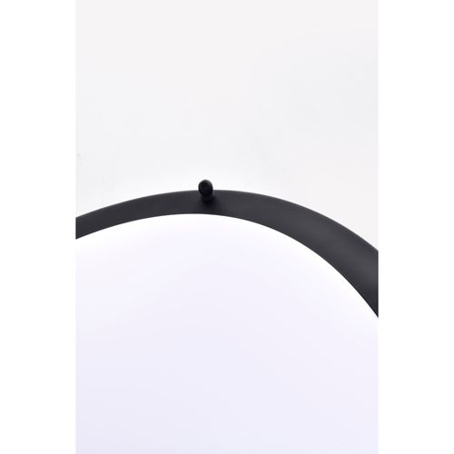 Main product image of Glamour LED 32" Flush Mount Fixture Oval Shape Black Finish CCT Selectable 3K/4K/5K