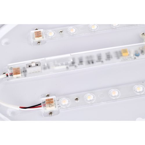 Main product image of Glamour LED 32" Flush Mount Fixture Oval Shape Black Finish CCT Selectable 3K/4K/5K