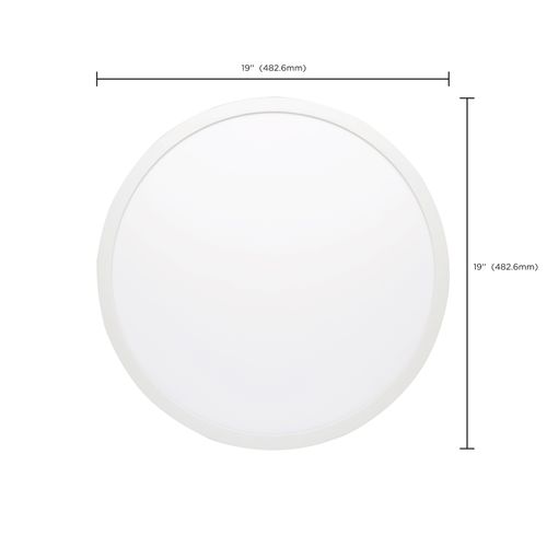 Main product image of Blink Pro Plus 34 Watt 19" Surface Mount LED CCT Selectable 90 CRI White Finish 120/277 Volt Round Shape
