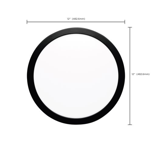 Main product image of Blink Pro Plus 19.5 Watt 12" Surface Mount LED CCT Selectable 90 CRI Black Finish 120/277 Volt Round Shape