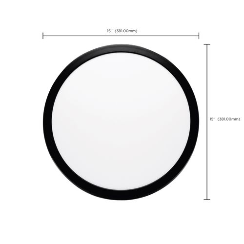 Main product image of Blink Pro Plus 29.5 Watt 15" Surface Mount LED CCT Selectable 90 CRI Black Finish 120/277 Volt Round Shape