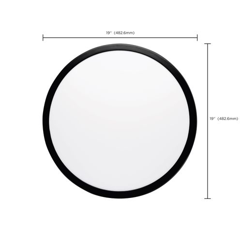 Main product image of Blink Pro Plus 34 Watt 19" Surface Mount LED CCT Selectable 90 CRI Black Finish 120/277 Volt Round Shape