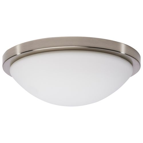 Main product image of Button 11 Inch LED Flush Mount Fixture Brushed Nickel Finish CCT Selectable 120 Volts