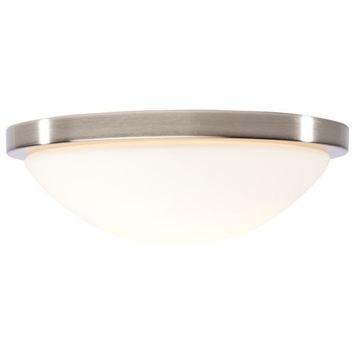 Main product image of Button 11 Inch LED Flush Mount Fixture Brushed Nickel Finish CCT Selectable 120 Volts
