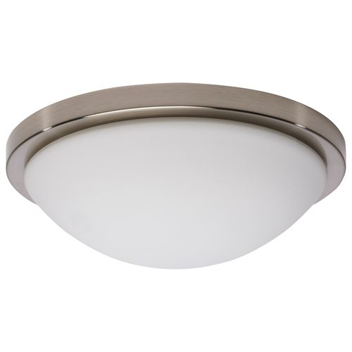 Main product image of Button 11 Inch LED Flush Mount Fixture Brushed Nickel Finish CCT Selectable 120 Volts
