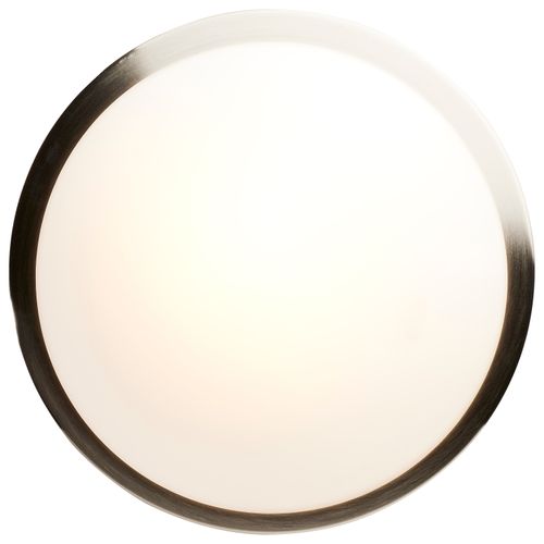 Main product image of Button 11 Inch LED Flush Mount Fixture Brushed Nickel Finish CCT Selectable 120 Volts