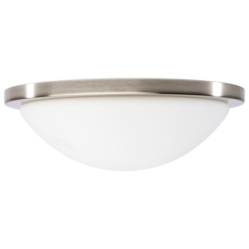Main product image of Button 13 Inch LED Flush Mount Fixture Brushed Nickel Finish CCT Selectable 120 Volts