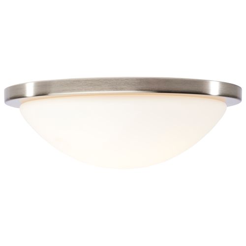 Main product image of Button 13 Inch LED Flush Mount Fixture Brushed Nickel Finish CCT Selectable 120 Volts