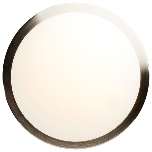 Main product image of Button 13 Inch LED Flush Mount Fixture Brushed Nickel Finish CCT Selectable 120 Volts
