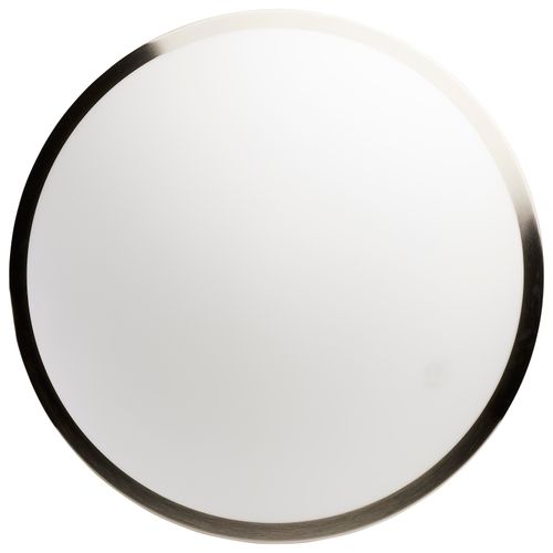 Main product image of Button 17 Inch LED Flush Mount Fixture Brushed Nickel Finish CCT Selectable 120 Volts