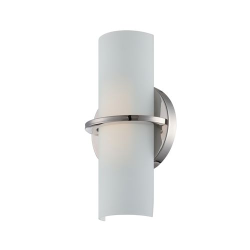 Main product image of Tucker LED Wall Sconce Etched Opal Glass Polished Nickel Finish