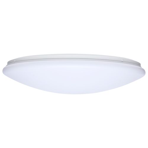 Main product image of 19" LED Cloud Fixture, 25Ws, 27K/30K/35K/40K/50K CCT Selectable, Round Shape, White Finish, 120V