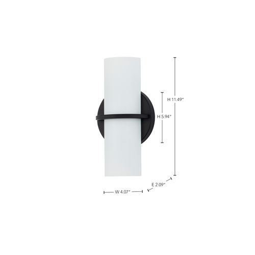 Main product image of Tucker LED Wall Sconce Etched Opal Glass Aged Bronze Finish