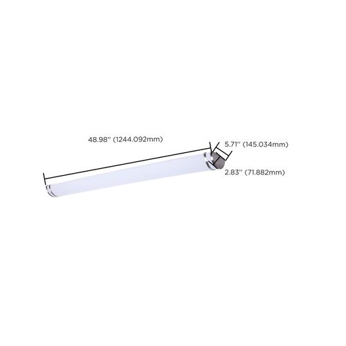 Main product image of Glamour, LED 49" Vanity, Brushed Nickel Finish, 27K/3K/35K/4K/5K CCT Selectable