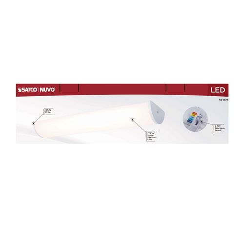 Main product image of Crispo, LED 25" Vanity, White Finish, 27K/3K/35K/4K/5K CCT Selectable