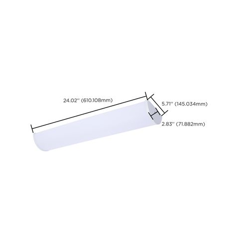 Main product image of Crispo, LED 25" Vanity, White Finish, 27K/3K/35K/4K/5K CCT Selectable