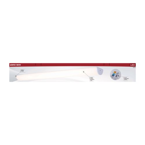 Main product image of Crispo, LED 49" Vanity, White Finish, 27K/3K/35K/4K/5K CCT Selectable