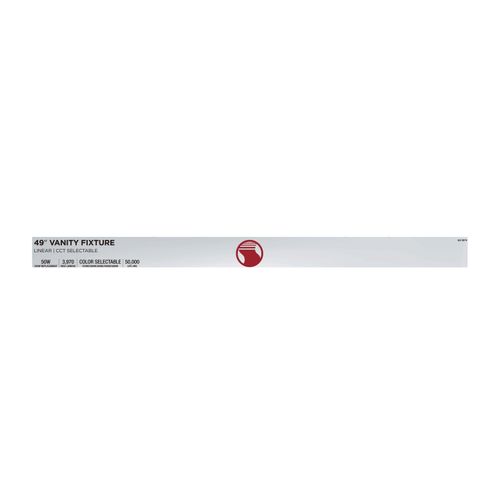 Main product image of Crispo, LED 49" Vanity, White Finish, 27K/3K/35K/4K/5K CCT Selectable