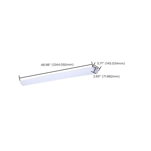 Main product image of Crispo, LED 49" Vanity, White Finish, 27K/3K/35K/4K/5K CCT Selectable