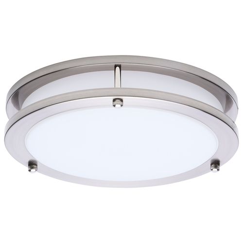 Main product image of Glamour, LED 10" Flush Mount, Brushed Nickel Finish, 27K/3K/35K/4K/5K CCT Selectable