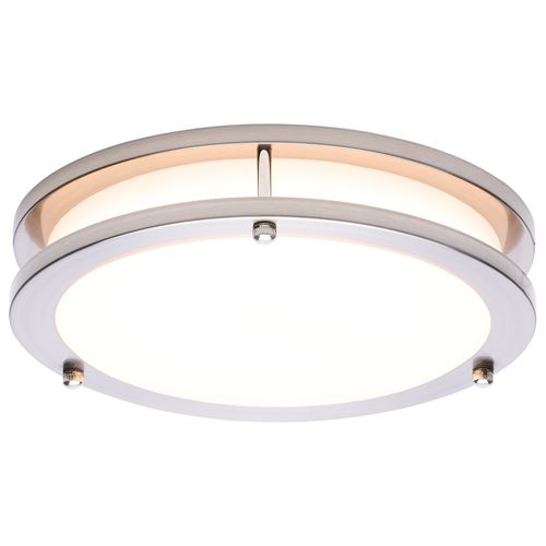 Main product image of Glamour, LED 10" Flush Mount, Brushed Nickel Finish, 27K/3K/35K/4K/5K CCT Selectable