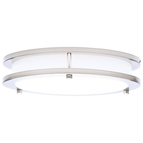 Main product image of Glamour, LED 10" Flush Mount, Brushed Nickel Finish, 27K/3K/35K/4K/5K CCT Selectable