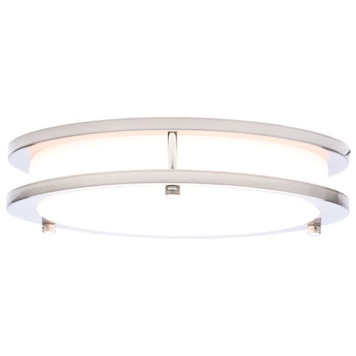 Main product image of Glamour, LED 10" Flush Mount, Brushed Nickel Finish, 27K/3K/35K/4K/5K CCT Selectable