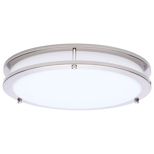 Main product image of Glamour, LED 13" Flush Mount, Brushed Nickel Finish, 27K/3K/35K/4K/5K CCT Selectable