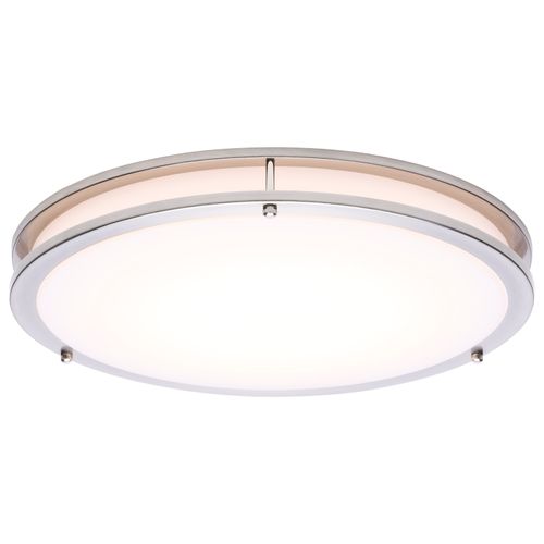 Main product image of Glamour, LED 17" Flush Mount, Brushed Nickel Finish, 27K/3K/35K/4K/5K CCT Selectable