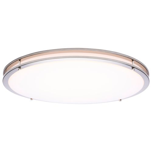 Main product image of Glamour, LED 24" Flush Mount, Brushed Nickel Finish, 27K/3K/35K/4K/5K CCT Selectable