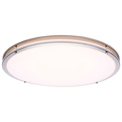 Main product image of Glamour, LED 24" Flush Mount, Brushed Nickel Finish, 27K/3K/35K/4K/5K CCT Selectable