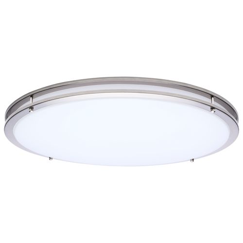 Main product image of Glamour, LED 24" Flush Mount, Brushed Nickel Finish, 27K/3K/35K/4K/5K CCT Selectable