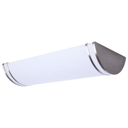Main product image of Glamour, LED 25" Linear Flush Mount, Brushed Nickel Finish, 27K/3K/35K/4K/5K CCT Selectable