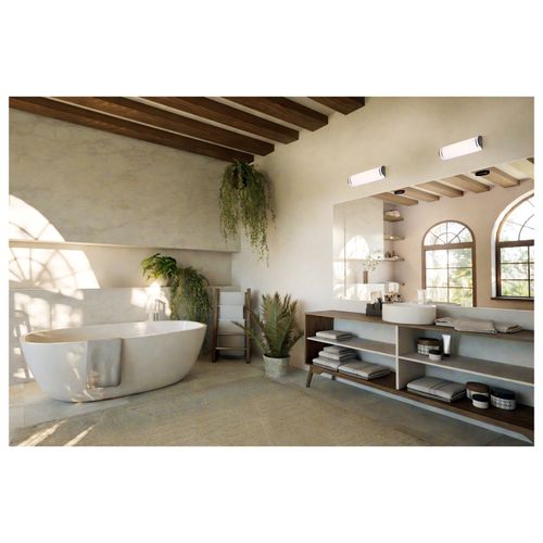 Main product image of Glamour, LED 25" Linear Flush Mount, Brushed Nickel Finish, 27K/3K/35K/4K/5K CCT Selectable