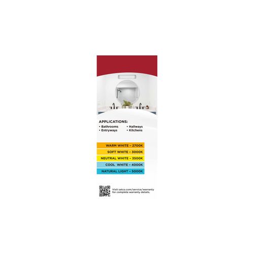 Main product image of Glamour, LED 25" Linear Flush Mount, Brushed Nickel Finish, 27K/3K/35K/4K/5K CCT Selectable