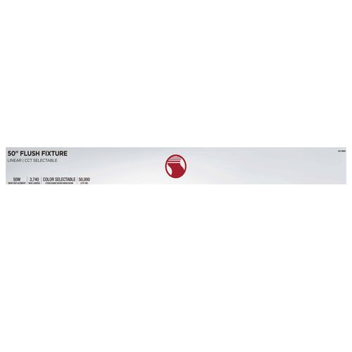 Main product image of Glamour, LED 50" Linear Flush Mount, Brushed Nickel Finish, 27K/3K/35K/4K/5K CCT Selectable