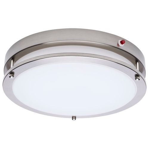 Main product image of Glamour, 13" LED Flush Mount, Emergency Battery, CCT Selectable, Brushed Nickel Finish