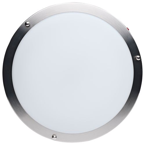 Main product image of Glamour, 13" LED Flush Mount, Emergency Battery, CCT Selectable, Brushed Nickel Finish