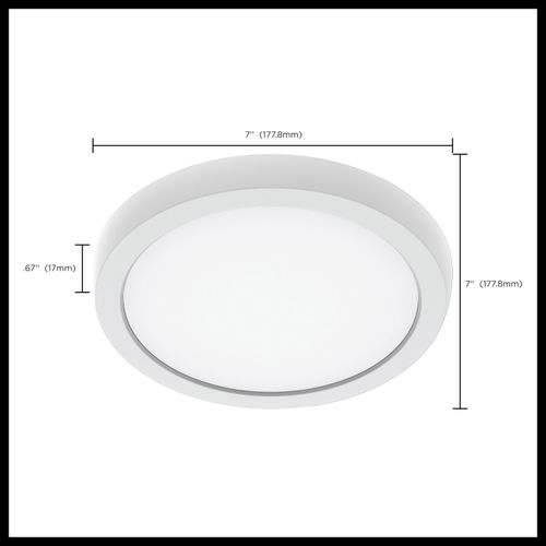 Main product image of Blink Performer 10 Watt LED 7 Inch Round Fixture White Finish 5 CCT Selectable