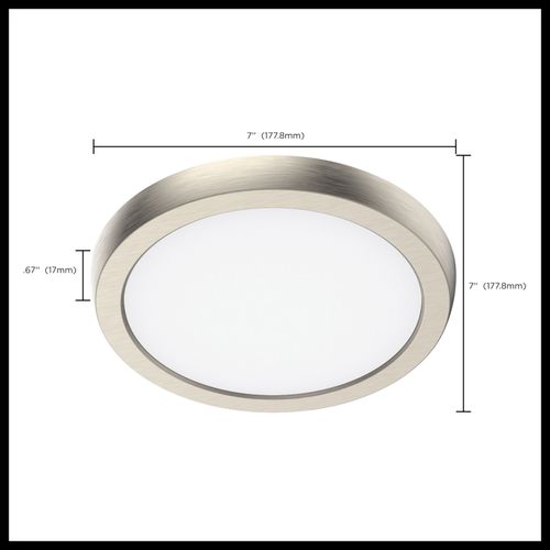 Main product image of Blink Performer 10 Watt LED 7 Inch Round Fixture Brushed Nickel Finish 5 CCT Selectable