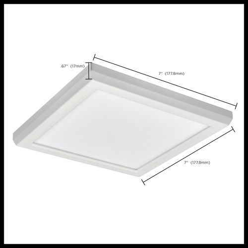 Main product image of Blink Performer 10 Watt LED 7 Inch Square Fixture White Finish 5 CCT Selectable
