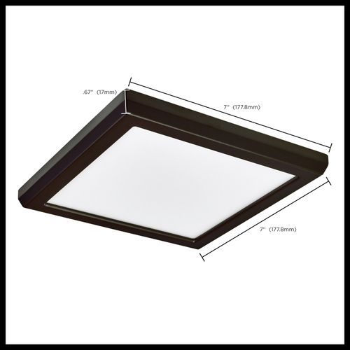 Main product image of Blink Performer 10 Watt LED 7 Inch Square Fixture Bronze Finish 5 CCT Selectable