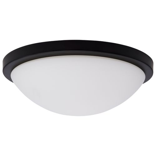 Main product image of Button 11 Inch LED Flush Mount Fixture Matte Black Finish CCT Selectable 120 Volts