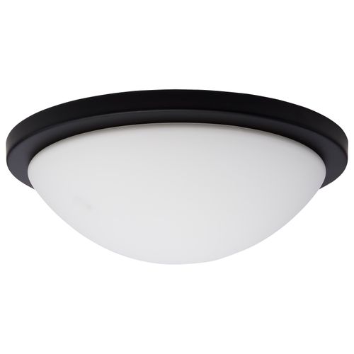 Main product image of Button 13 Inch LED Flush Mount Fixture Matte Black Finish CCT Selectable 120 Volts