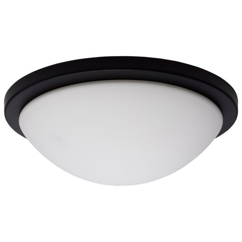 Main product image of Button 13 Inch LED Flush Mount Fixture Matte Black Finish CCT Selectable 120 Volts