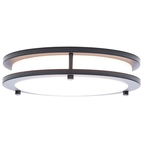 Main product image of Glamour, LED 10" Flush Mount, Black Finish, 27K/3K/35K/4K/5K CCT Selectable